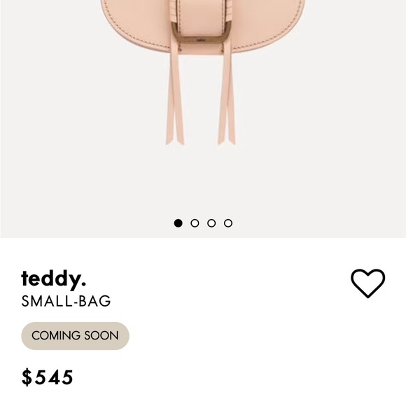 Brand new Teddy suede Ba&sh bag in NOISETTE - Picture 3 of 7